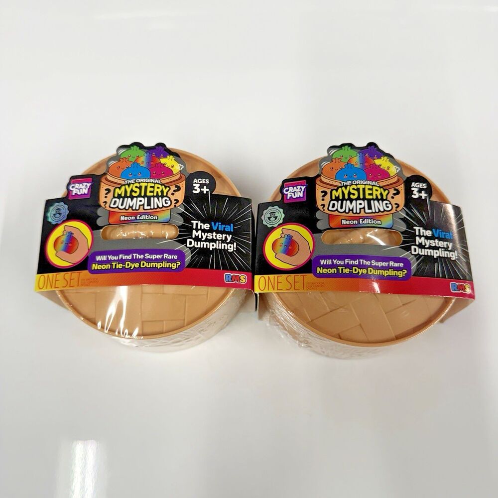 Crazy Fun Mystery Dumpling NEON EDITION! NEW + SEALED LOT OF 2